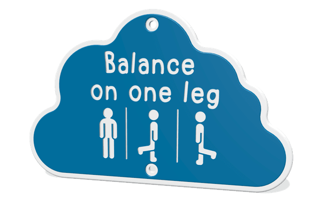 Daily Active Balance on One Leg Activity Cloud Play Panel