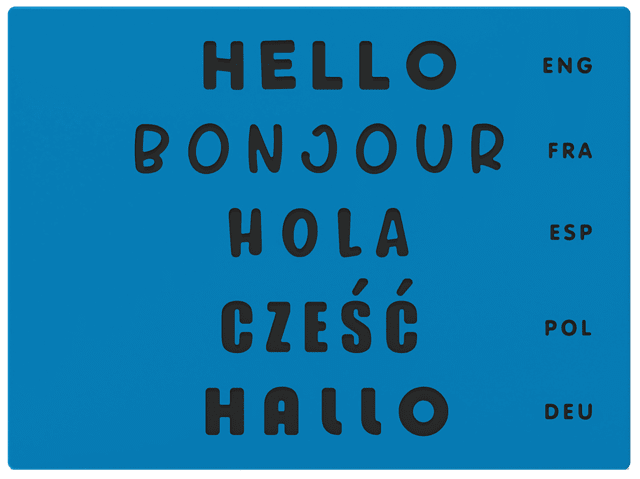Hello Language Play Panel