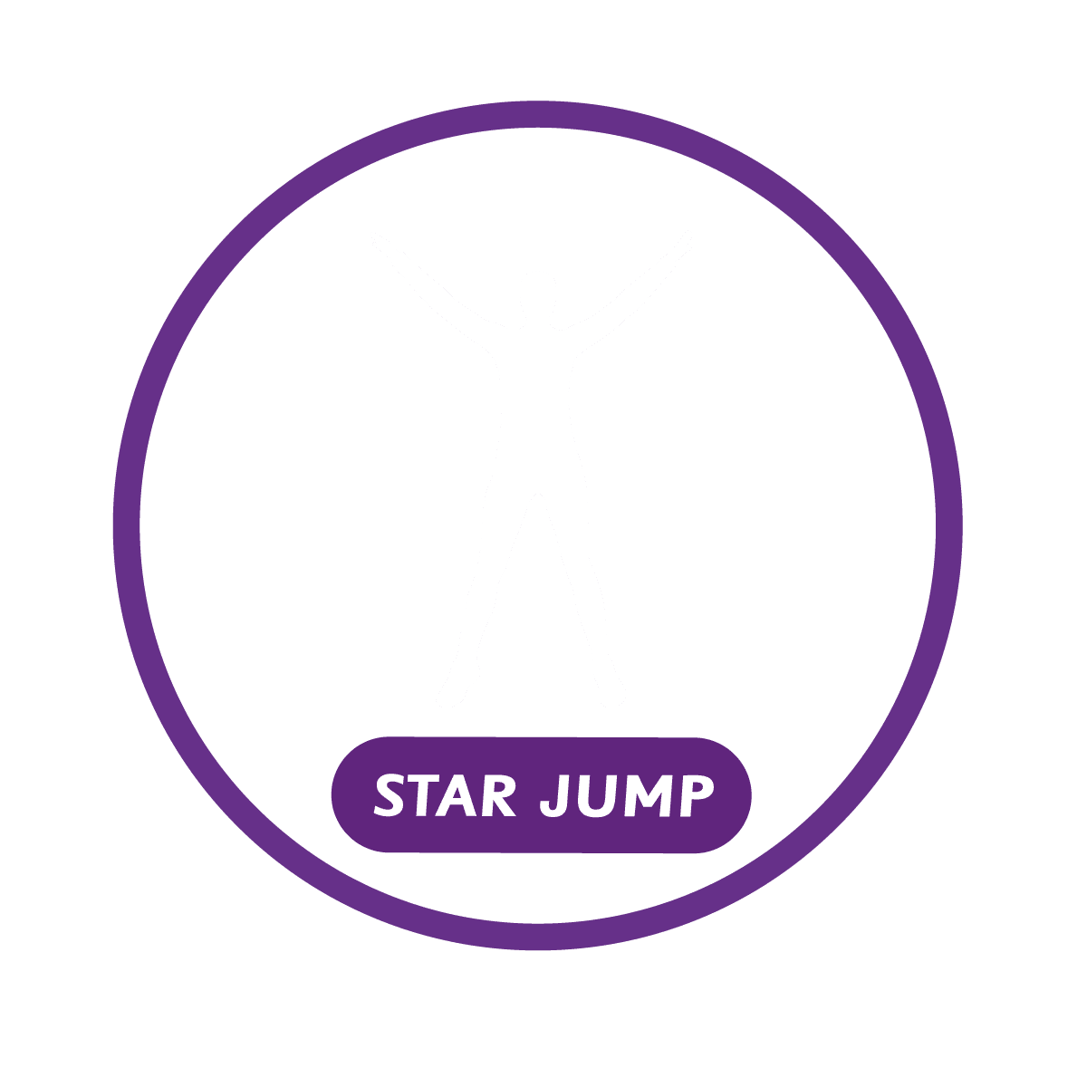 Playground Marking Star Jump Active Spot Outline